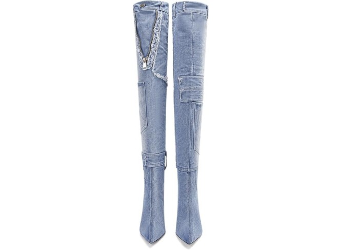 Over The Knee Boots for Women, Thigh High Boots, Pointed Toe Stiletto Heel Over The Knee Boots, Over Knee Boots, Women's Over-the-knee Boots