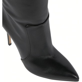 Women's Stiletto Knee High Boots Ladies Boot Pointed Toe Hight Heels Shoes Cowhide Texture Suitable for Casual Gatherings