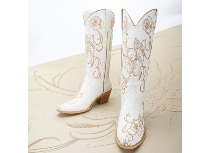 Cowboy Boots for Women Sparkly Cowboy Boots Womens Fashion Bling Bling Cowgirl Western Chunky Heels